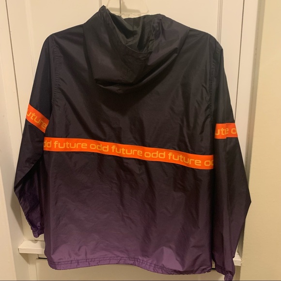 Odd Future Ombre Black & Purple Anorak Jacket Windbreaker Sz: S - Picture 5 of 5